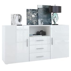 Vladon Cajonera Skadu, Cómoda con 2 Puertas, 3 Cajones y 1…