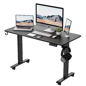 BEXEVUE Escritorio Elevable Eléctrico - 100x60 cm Ergonómic…