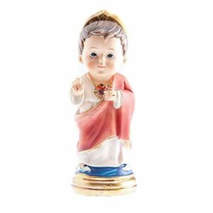DellArte - Estatua Pintada a Mano - Baby Sagrado Corazón de…