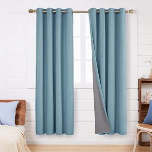 Deconovo Cortinas Opacas Opacas para Sala de Estar, 229 x 1…