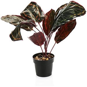 COM-FOUR® Planta Artificial en Maceta, Planta Verde Artific…