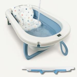 BATHBY Bañera Plegable Azul para Bebés Recién Nacidos, con…