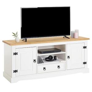 IDIMEX Mueble bajo de tequila estilo mexico en blanco/marró…