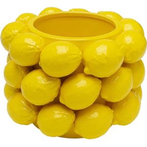 Kare Design Jarrón Lemon Juice, Amarillo, Porcelana Glasend…