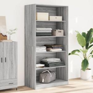 Somanki Armario de Madera contrachapada Gris Sonoma 100x50x…