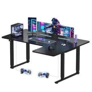SANODESK Escritorio Elevable Eléctrico (180x110 cm) con 4 P…