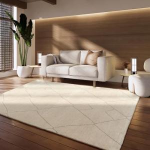 Paco Home Alfombra de Sala y Dormitorio Estilo Berber y dis…