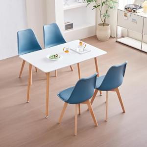 JZGORC Juego de Comedor Mesa de Comedor con 4 Sillas, 110 *…