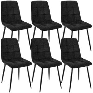 ANVOFONG Pack de 6 Sillas de Comedor, Sillas Cocina con Tel…