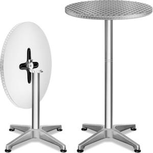 CASARIA® 2X Mesas Bar Bistro 2en1 Plegables Altura Ajustabl…