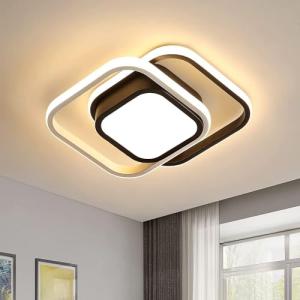 Comely Lámpara de Techo LED Moderna, 32W Cuadrado Plafón LE…