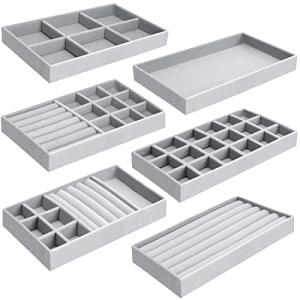 UMILKI 6pcs Organizador Joyas Cajones,Tamaños Diferentes Ga…