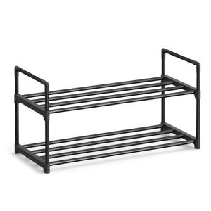 SONGMICS Zapatero de 2 Niveles, Zapatero de Metal, Organiza…
