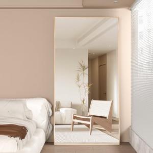 NEUWEABY Espejo de Cuerpo Entero 180x80cm Espejo de pie con…
