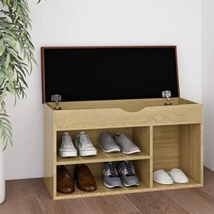 MOONAIRY Banco Zapatero con cojín, Mueble Recibidor, Mueble…