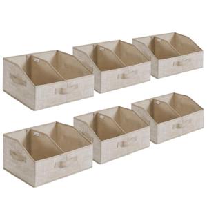 SONGMICS Caja de Almacenaje, Juego de 6, Plegable, Cajas de…