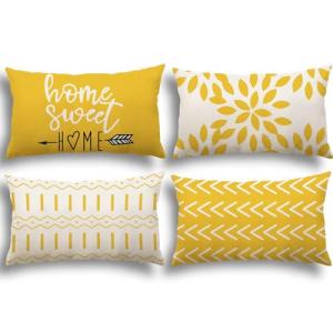 YCOLL Fundas de Cojín Geométricas, Funda de Almohada del So…