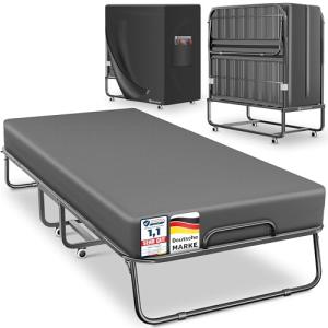 KESSER® Cama plegable de 200 x 90 cm para invitados, incluy…