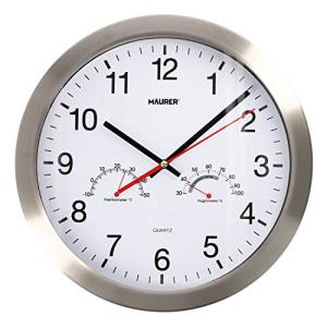 MAURER Reloj De Pared Ø 30 cm. con Higrometro y Termometro.…