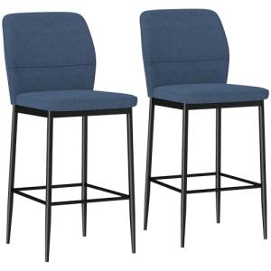 HOMCOM Juego de 2 Taburetes de Bar Taburetes Altos de Cocin…