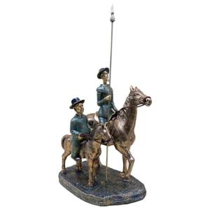 BY SIGRIS Origen Home Decor Don Quijote Sancho Caballo Figu…