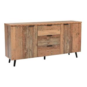 Mueble de TV, Aparador, 140 cm, con 2 Puertas y 3 cajones,…