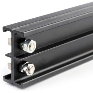 DATOUBOSS Riel doble de 1 m para sistema de rieles de techo…