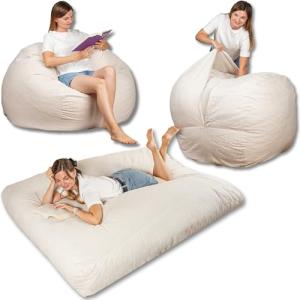 bananair - Puff Cama Gigante con Relleno de Espuma Incluído…