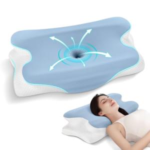 JINXIA Almohada Cervical, Almohada Ergonomica y Antironquid…