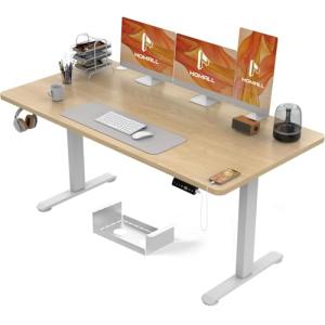 Homall 140x70 CM Escritorio Elevable Regulable en Altura，Es…