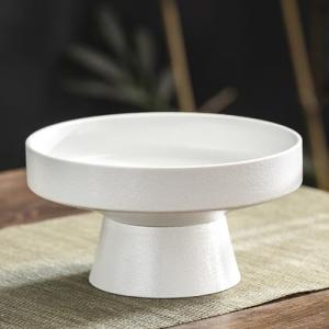BURLOE Blanco, Cuenco De Cerámica con Pie Decorativo, Pedes…