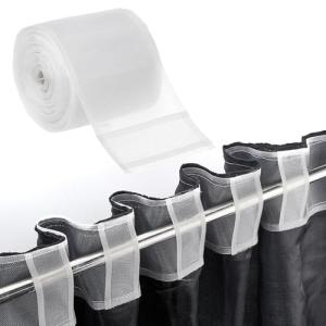 Guyode Cinta para Cortinas de Nailon 10CM X 10M, Paño Anill…