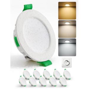 HOMEOW Downlight LED Regulable, 4W Interior Focos Techo Emp…