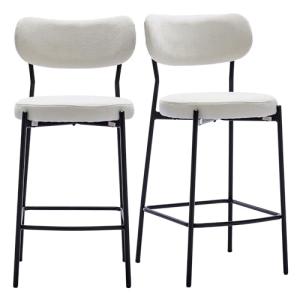 Duhome Juego de 2 taburetes de bar con respaldo, taburetes…