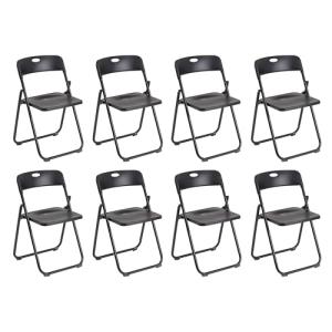 Baroni Home Silla plegable con estructura de acero y PVC, a…