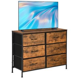 FURNITABLE Mueble TV, banco de TV para TV de madera para 55…