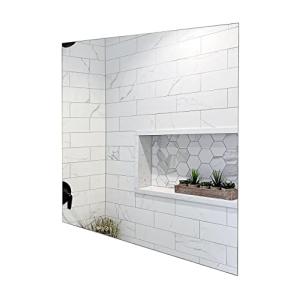 baanio - Espejo Cuadrado de Baño 60x60 cm | Vidrio Espejo S…