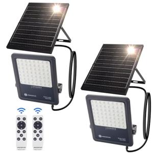 Aigostar Foco proyector LED solar con control remoto,Focos…