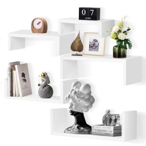 Kinsinder Juego de 5 estantes flotantes en la pared, en for…