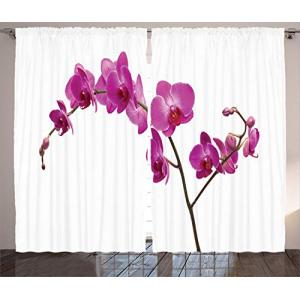 ABAKUHAUS Flores Cortinas, Pétalos de orquídeas Silvestres,…