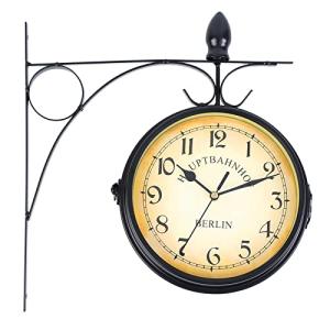 H-YEEU Reloj de Pared de Doble Cara 31 cm * 29 cm, Reloj de…