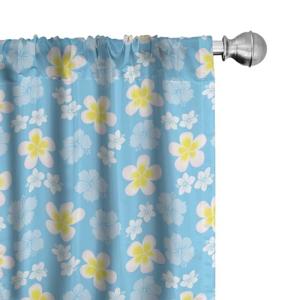 ABAKUHAUS Luau Juego de 2 Paños Cortinas, Las Flores de Ton…