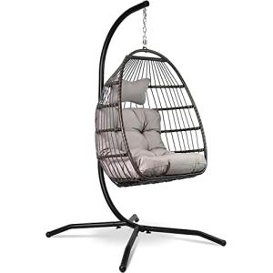 Vita5 Silla Colgante de Jardín – Silla Huevo con Cojìn y Al…