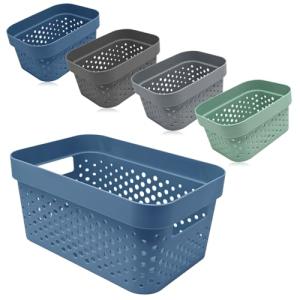 com-four® Juego de cestas de Almacenamiento de 5 Piezas - c…