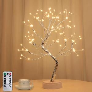 Arbol Luces LED, 108 LED Arbol Lampara con Mando a Distanci…