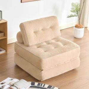 Litbird Sillón Cama Individual Plegable con Respaldo y Espu…