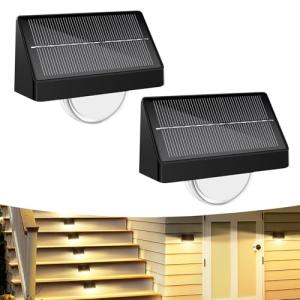 Bigzom Aplique Solar Exterior 2 Unidades, 10 Colores RGB  …