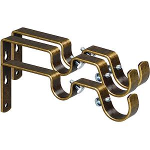 Generic Soportes de barra de cortina dobles resistentes (3…