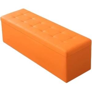 CATANK Otomana de Almacenamiento, Taburete para los pies co…