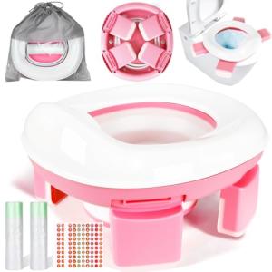WUSUPU Asiento Inodoro Plegable para Niños 3 in 1 Orinal po…